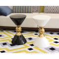 Hourglass Stool Side Table With fibreglass